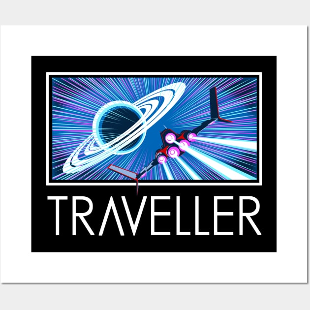 The Traveller Wall Art by aparttimeturtle